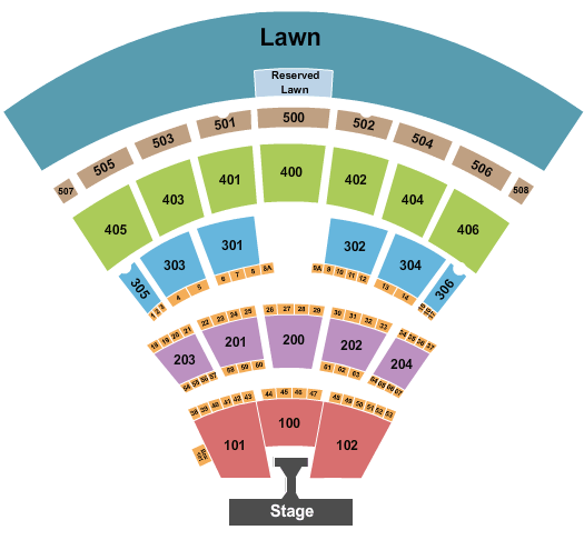 Darien Lake Amphitheater Darien Lake Concerts Seating Chart