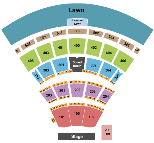 Darien Lake Amphitheater Darien Lake Concerts Seating Chart